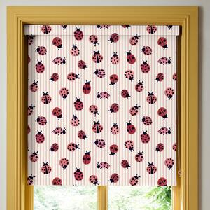 Wee Blue Bell Little Ladybirds Translucent Made To Measure Roller Blind Poppy