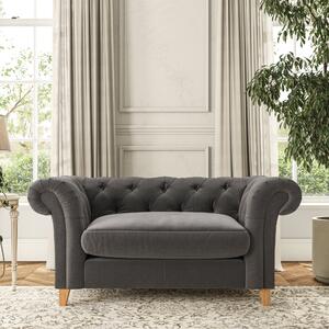 Pimlico Snuggle Chair House Velvet Charcoal