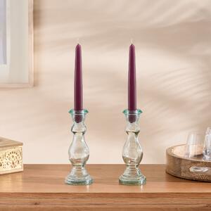 Coloured Taper Candles Red