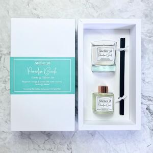 Atelier 38 Paradise Beach Candle and Diffuser Gift Set Clear