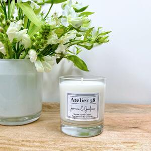Atelier 38 Jasmine & Gardenia Medium Candle Clear