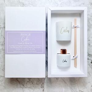 Atelier 38 Calm Spa Collection Candle and Diffuser Gift Set White