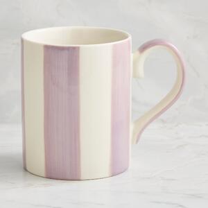 Handpainted Stripe Mug Lilac