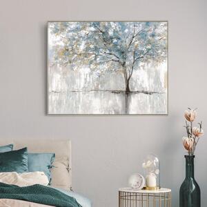 Dawn Wishes By Allison Pearce Framed Canvas Taupe