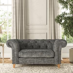 Pimlico Snuggle Chair Chunky Chenille Charcoal