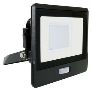 V-TAC 30W LED Floodlight Outdoor PIR Sensor Wall Light Black