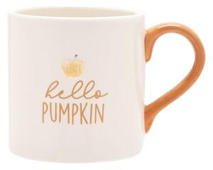 Country Living Ceramic Hello Pumpkin Mug White