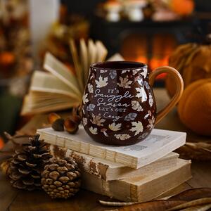 Country Living Large Ceramic Snuggle Season Mug Brown