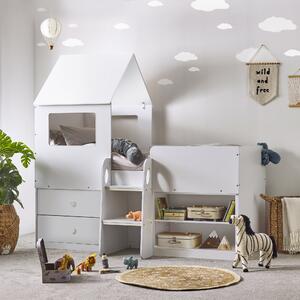 Orpheus Midsleeper Children's House Style Bed White