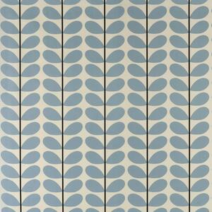 Orla Kiely - Two Colour Stem Curtain Fabric Powder Blue