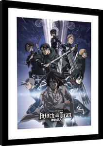 Framed poster Attack on Titan - S4 key art 2