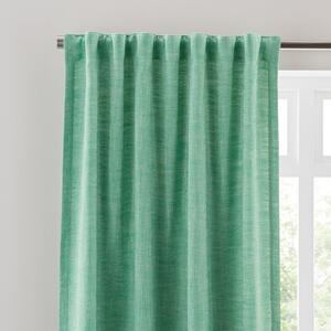 Zia Linen Look Multi Header Unlined Curtains