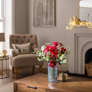 Artificial Traditional Red Poinsettia Bouquet