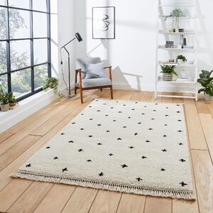 Boho A475 120cm x 170cm Rug White Black