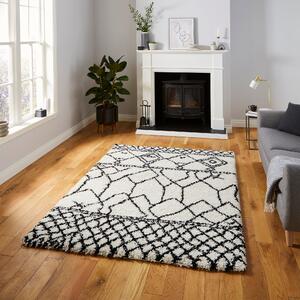 Scandi Berber G276 Rug White Black