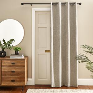 Jennings Thermal Eyelet Door Curtain Natural