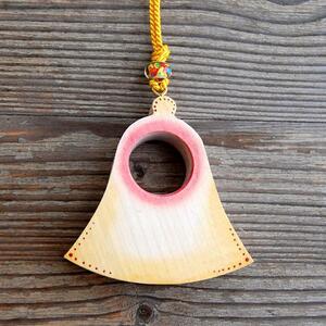 Wooden Bell with Crystal