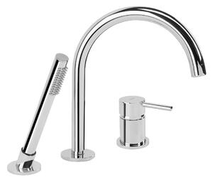 3-Hole Bathtub Faucet Rea Lungo Chrome
