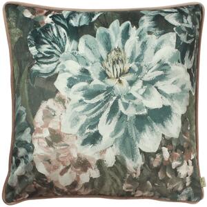 Printed Floral Cushions Pink/Green/White