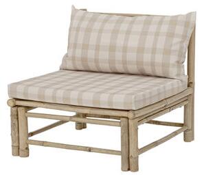 Korfu Easy chair - / Central unit - Bamboo & fabric by Bloomingville Beige/Natural wood