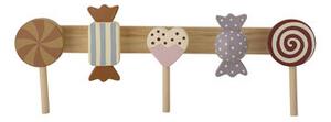 Rudy Wall coat rack - / Wood - L 42 x H 14 cm by Bloomingville Multicoloured/Natural wood