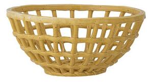 Electra Basket - / Ceramic - Ø 26.5 x H 12 cm by Bloomingville Yellow