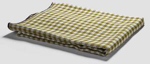 Piglet Botanical Green Gingham Linen Tablecloth Size 150cm x 250cm