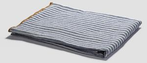 Piglet Midnight Stripe Linen Tablecloth Size 150cm x 250cm