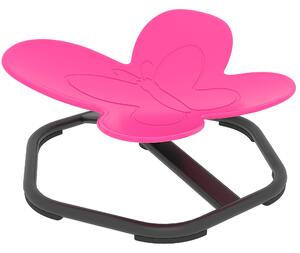 AIYAPLAY Butterfly-Shaped-kids Swivel Chair, Sensory Spinning Chair for Balance, Coordination Training, Pink
