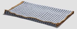 Piglet Midnight Stripe Linen Table Runner Size 45 x 200cm | 100% European Linen