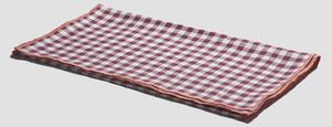 Piglet Berry Gingham Linen Table Runner Size 45 x 200cm | 100% European Linen