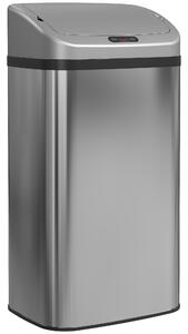 HOMCOM 48L Stainless Steel Sensor Bin - Silver-Tone