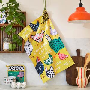 Ulster Weavers Chick Chicken Cotton Tea Towel Yellow