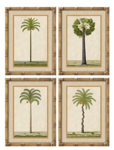 Painting Home ESPRIT Green Natural Palms Tropical 45 x 2,5 x 60 cm (4 Units)