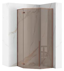 Shower enclosure DIAMOND 90x90 COPPER BRUSH