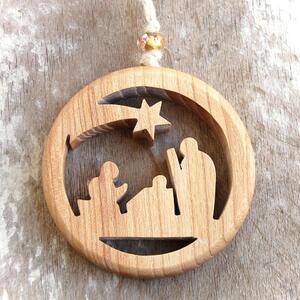 Wooden Holy Family - ash wood