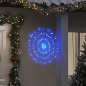 Christmas Starburst Lights 140 LEDs 8 pcs Blue 17 cm