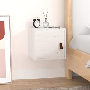Wall Cabinet White 31.5x30x30 cm Solid Wood Pine