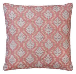Fig Geranium, Sustainable Feather, Cushion, 55cm x 55cm - Andrew Martin Linen & Linen Blend Floral & Small Prints