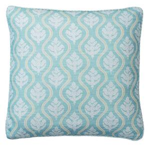 Fig Brook, Sustainable Feather, Cushion, 55cm x 55cm - Andrew Martin Linen & Linen Blend Floral & Small Prints