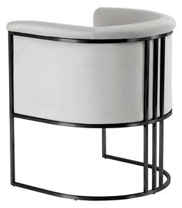 Aria Tub Chair – Dove Grey – Black frame