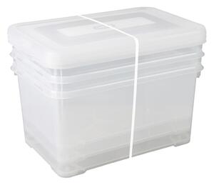 Curver Storage Boxes Set Handy 3x50L Transparent