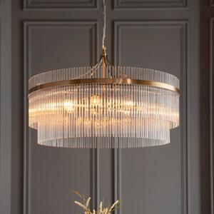 Vogue Langdon Grand Art Deco 7 Light Adjustable Chandelier