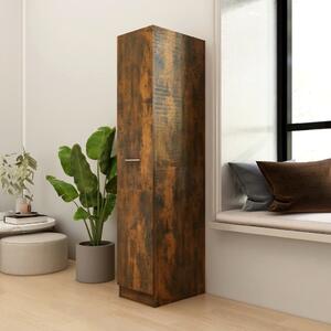 Apothecary Cabinet Smoked Oak 30x42.5x150 cm Engineered Wood