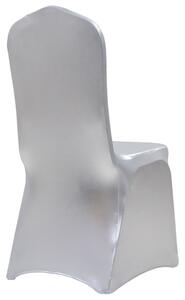 6 pcs Chair Covers Stretch Silver