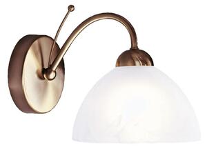 Searchlight 1131-1AB Milanese 1 Light Wall Light In Antique Brass