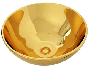 Wash Basin 32.5x14 cm Ceramic Gold