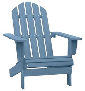 Garden Adirondack Chair Solid Fir Wood Blue