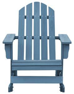 Garden Adirondack Rocking Chair Solid Fir Wood Blue