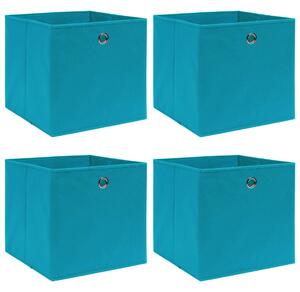 Storage Boxes 4 pcs Baby Blue 32x32x32 cm Fabric